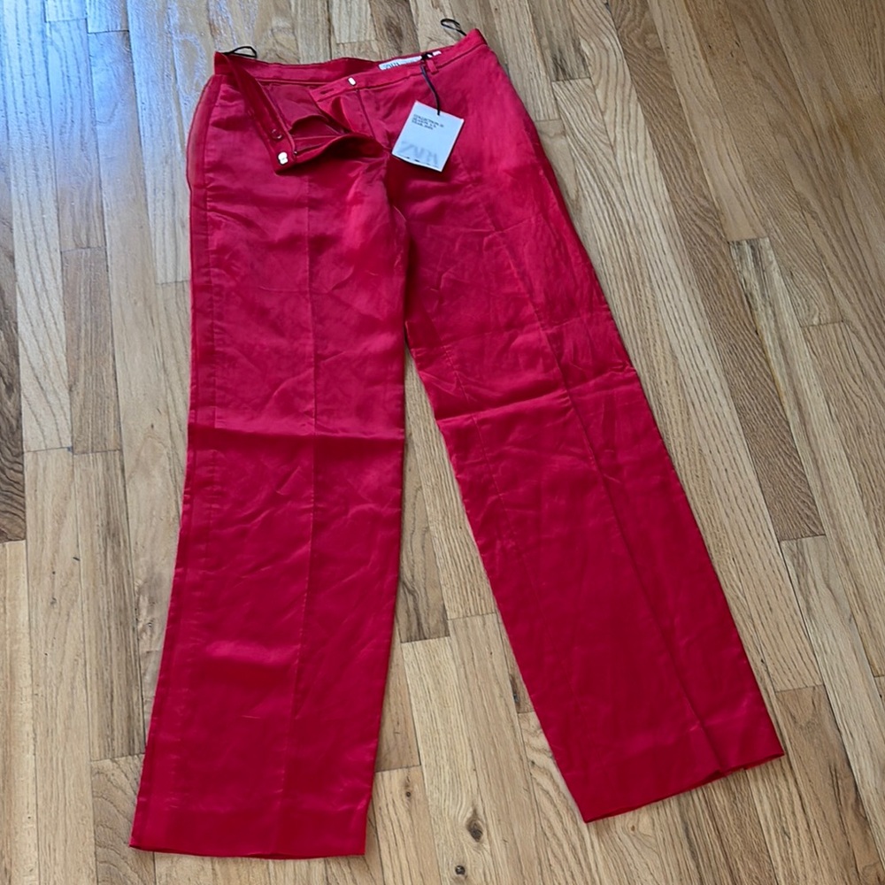 Zara red pants